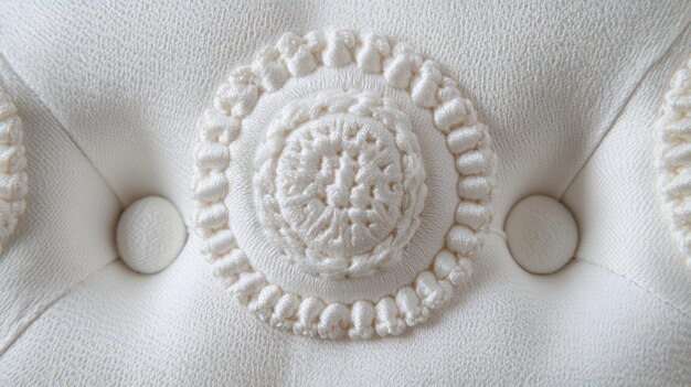 detal haftu na poduszce